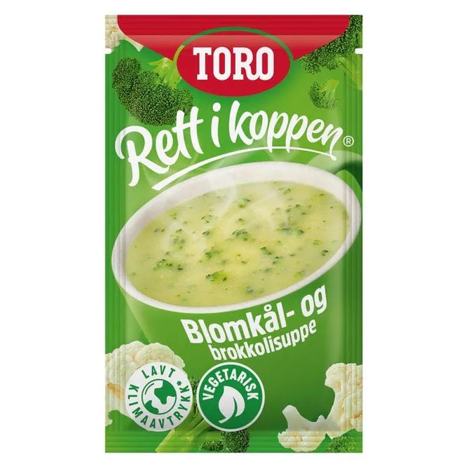 Hovedbilde Blomkål & Brokkoli Suppe 22g Rett i Koppen 20 poser