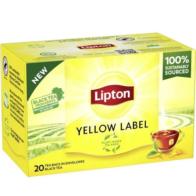 Hovedbilde Yellow label 6 pakker a 25poser lipton