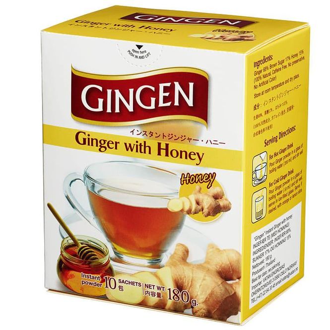 Hovedbilde Ingefær te m/honning 10pos gingen