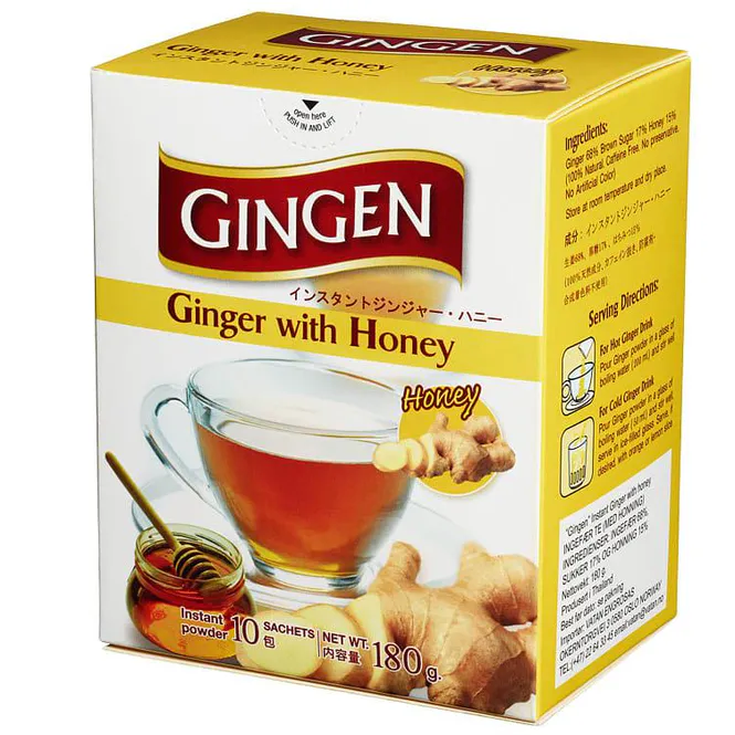 Hovedbilde Ingefær te m/honning 10pos gingen