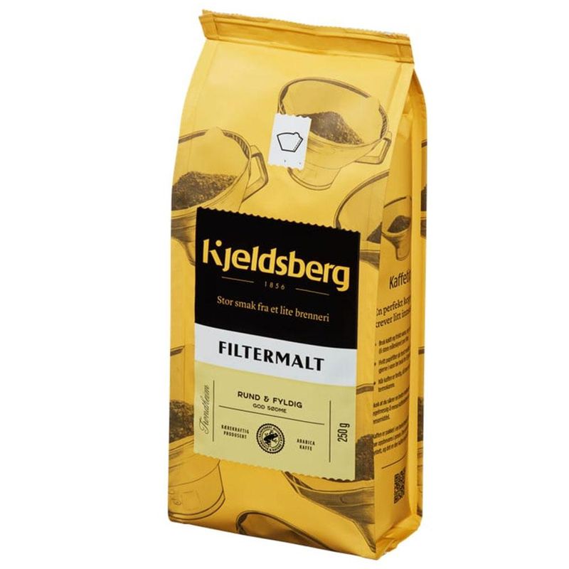 Kjeldsberg kaffe filtermalt 250g