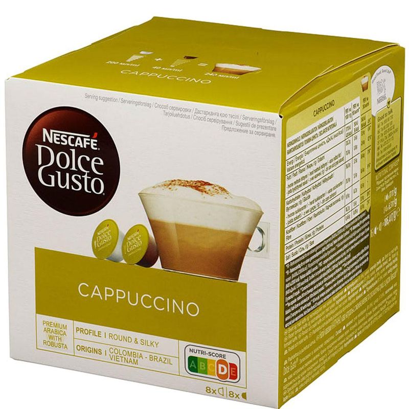 Cappuccino 8kapsler dolce gusto. 3 pk à 8stk
