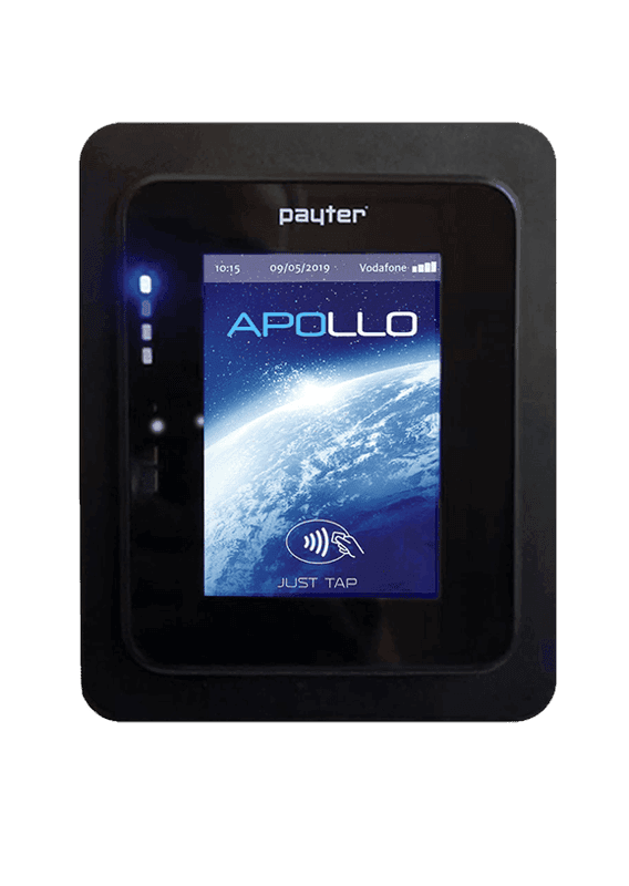 Payter Apollo Black-4G med modem-EU. Kortbetalingsmodul