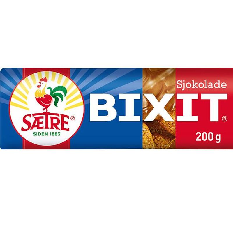 BIXIT SJOKOLADE 200G SÆTRE 20 pakker