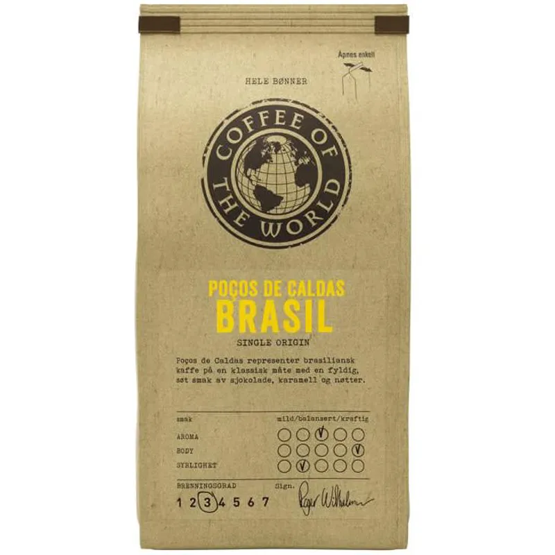 Cotw Brasil Pocos De Caldas Hele Bønner 340 g