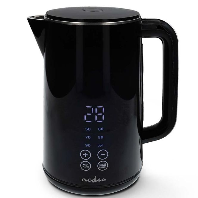 Hovedbilde Vannkoker 1.7L Sort Roterbar, Skjult varmeelement Strix® kontroll