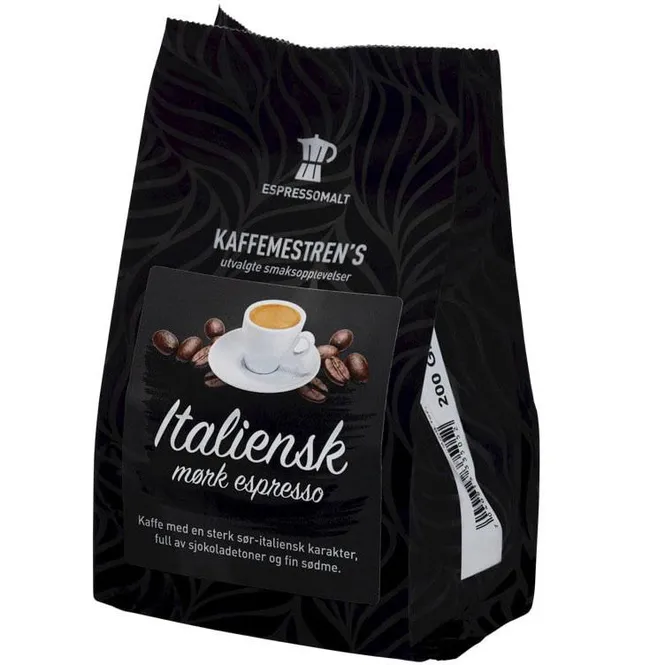 Hovedbilde Italiensk espresso mørk kaffemester. 5x200g