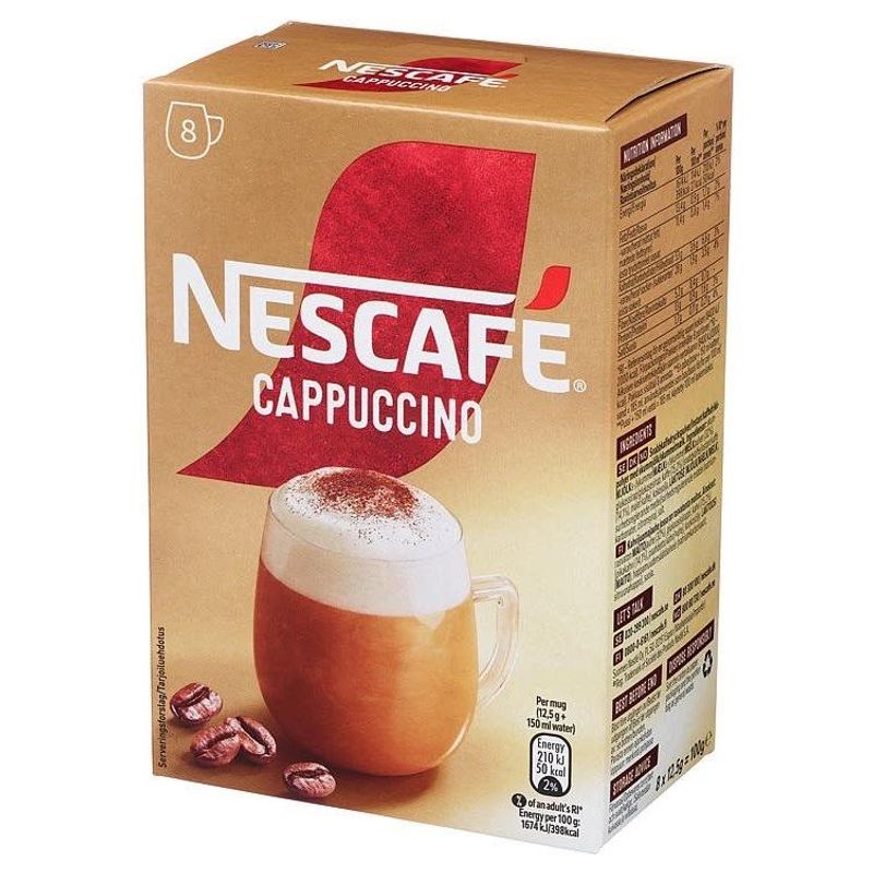 Nescafé Cappuccino 100g Nestle. 6 x 8stk.